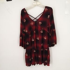 Angie's medium embroidered  oho peasant mini dress nwt